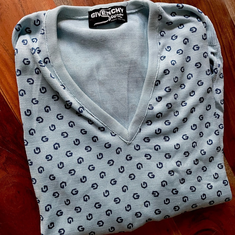 Givenchy logo Top 1970s Vintage Givenchy Sweater